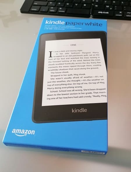 Kindle Paperwhite in Spanien gekauft