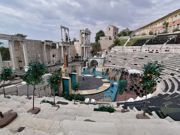 Antikes Römisches Theater in Plovdiv Bulgarien
